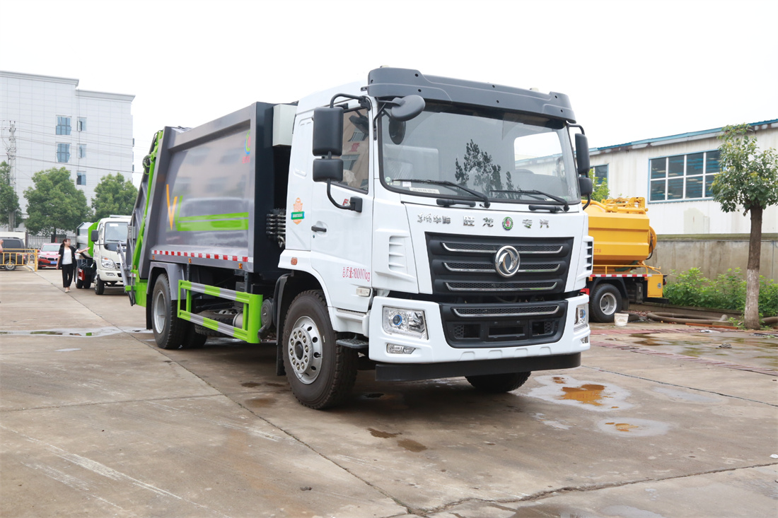 12方壓縮垃圾車-東風華神F5國六12噸壓縮式垃圾車廠家價格